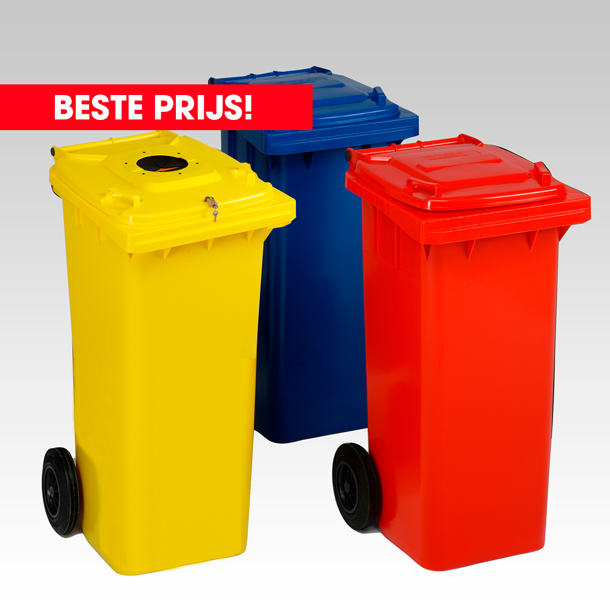 2-wiel kunststof afvalcontainer