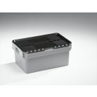 Bac crocodile 45L 60x40x28 cm alimentaire GRIS