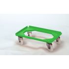 Chariot porte-bacs 600x400 mm max 200 kg chapes galva  VERT