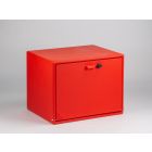 Kunststof scooterbox 570x440x435 mm 100 ltr, rood
