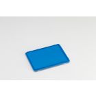 E-line scharnierdeksel 400x300 mm, blauw