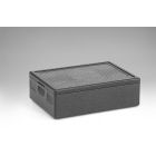 EPP Thermobox, 685x485x220 mm, 42 ltr, met deksel, zwart