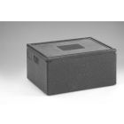 EPP Thermobox, 685x485x360 mm, 80 ltr, met deksel, zwart
