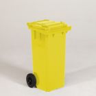 2-wiel container, 480x550x940 mm, 120 ltr, met deksel, geel