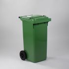 2-wiel container, 480x550x940 mm, 120 ltr, met deksel, groen