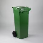 2-wiel container, 480x550x1070 mm, 140 ltr, met deksel, groen