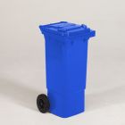 2-wiel container, 445x530x940 mm 80 ltr, met deksel, blauw
