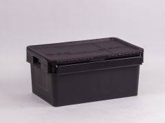 Distributiebak 600x400x275 mm, 45 l. zwart