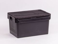 Distributiebak 600x400x320 mm, 52 l. zwart