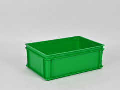 Normbox, Euronorm Kunststof bak, 600x400x220 mm, 40 ltr, groen PP Virgin