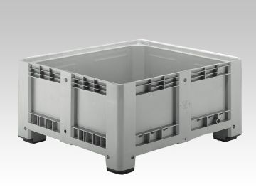 Palox plastique étanche 120x110x58 cm 480L alimentaire 4 pieds GRIS (par pièce)