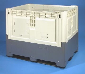 Opvouwbare palletbox 695 liter met 3 sledes