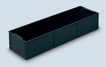 Insertion bin ESD 177x555x99mm, 2 per base 600x400 mm, ESD