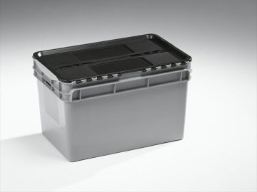 Distributiebak 600x400x374 mm, 60 l. open grepen