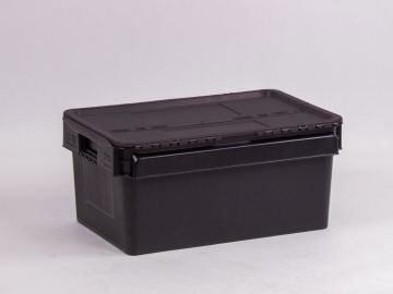Distributiebak 600x400x275 mm, 45 l. zwart