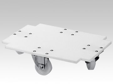 Food grade trolley 750x550 mm, inox wheels