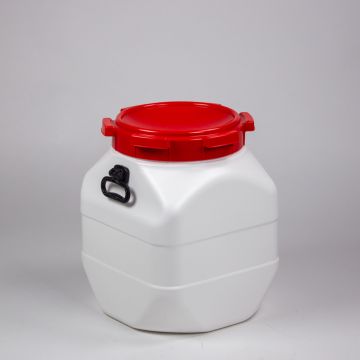 Rechtwandig vat 380x380x476 mm, 50 ltr met 2 handgrepen