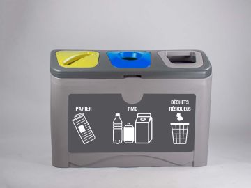 Waste separation station 3 fractions
