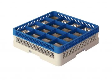 Vaatwaskorf 500x500x140 mm grote mazen tbv ø 112 mm voetglazen (16 vaks)