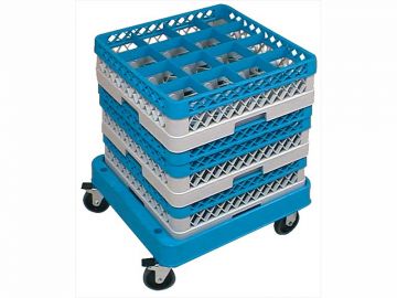 Onderzetwagen 520x520x2580 mm voor vaatwaskorven