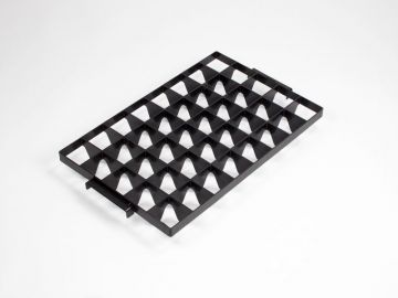 Divider with 40 compartments for 600x400 mm catering bins, top part, black