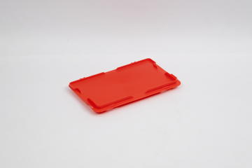 Kunststof scharnierdeksel 300x200 mm rood