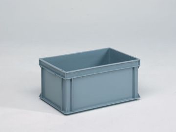 Bac gerbable norme Europe alimentaire 600x400x278 mm 53L Normbox GRIS