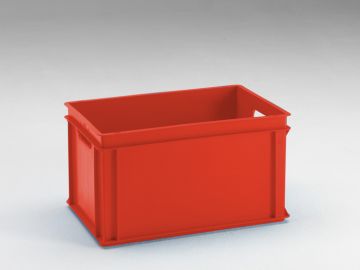 Bac gerbable norme Europe alimentaire 600x400x325 mm 60L Normbox ROUGE