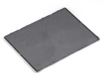 Hinged lid 800x600 mm &lt;BR&gt; euronorm &lt;BR&gt; without 2 clips &lt;BR&gt; dark-grey