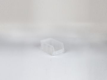 Stackable warehouse bin 1,0 liter, 167/140x105x82mm, transparent