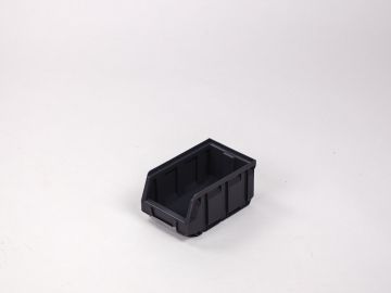 Stackable warehouse bin 1,0 liter, 167/140x105x82mm, black