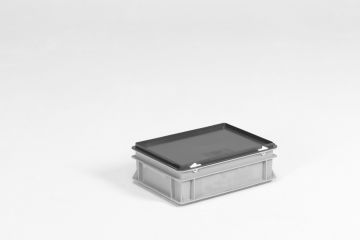 Caisse plastique avec couvercle 40x30x14 cm 10L E-line