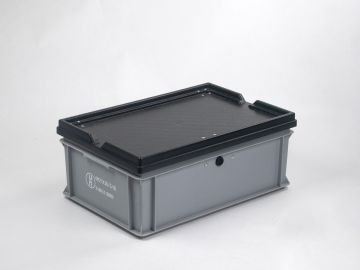 Kunststof kist 600x400x235 mm, UN-gecertificeerd