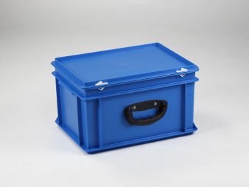Mallette de transport 400x300x235 mm 20L poignée charge lourde, BLEU