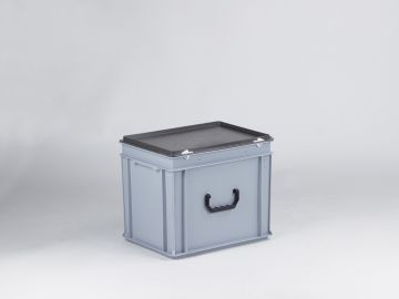Mallette de transport plastique 400x300x340 mm 30L GRIS