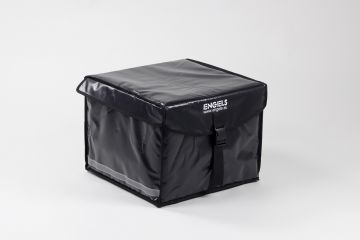 Geïsoleerde maaltijd bezorgtas, toploader model 50L zwart