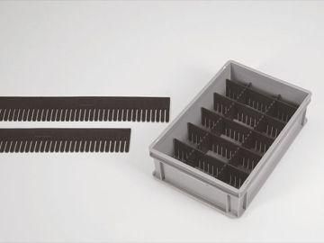 Divider strip 355x180x5 mm ESD, black