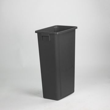 Afvalbak 460x320x762 mm 80 ltr zonder deksel zwart