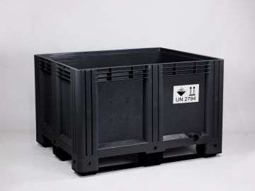 Caisse palette ADR UN 2794 batteries 1200x1000x760 mm 610L