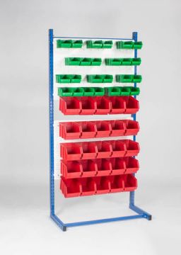 Etagère bac à bec pour 50 bacs à bec 90x41xH181 cm pour L élement départ