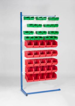 Etagère bac à bec pour 50 bacs à bec 90x41xH181 cm pour L élement suivant