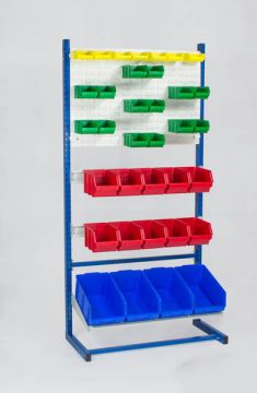 Etagère bac à bec pour 35 bacs à bec 90x41xH181 cm type L élement départ