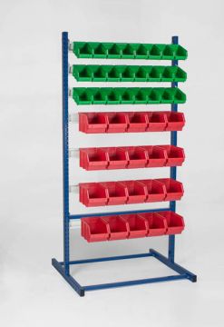 Etagère bac à bec pour 88 bacs à bec 90x76xH181 cm type T élement départ