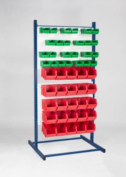 Etagère bac à bec pour 100 bacs à bec 90x76x181 cm type T élement départ