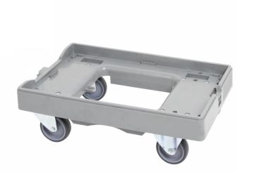 Chariot 600x400 mm plateau ouvert gris