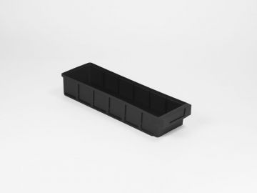 ESD Stellingbak 500x152x83 mm geschikt voor 5 schotten, zwart
