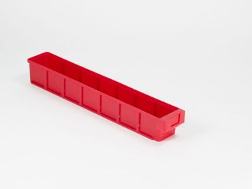 Bac tiroir plastique 60x9x8 cm ROUGE (par pièce)