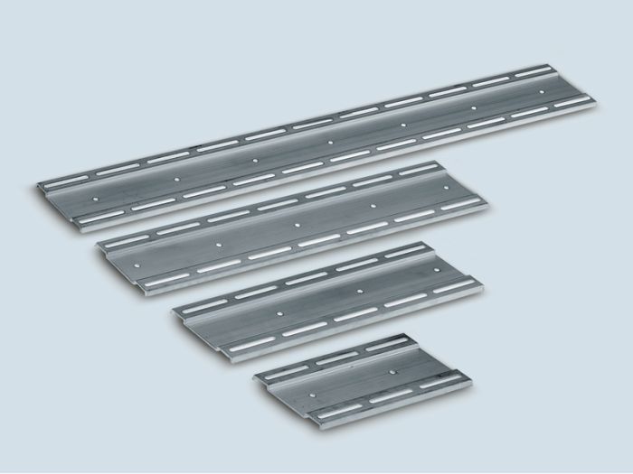 Rail de guidage pour trames circuits imprimés 252xh78 mm