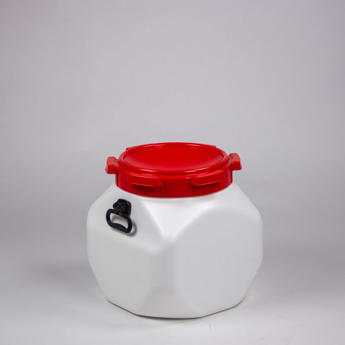 Rechtwandig vat 380x380x399 mm, 40 ltr met 2 handgrepen