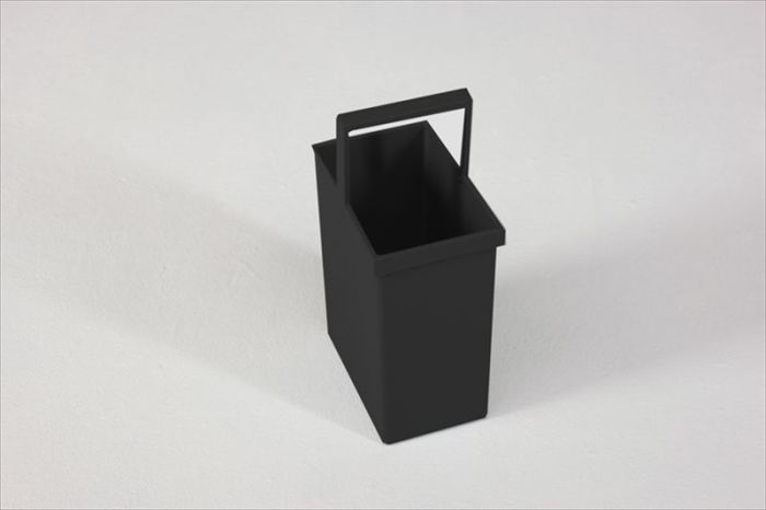 Inzetemmer 300x200x350 mm voor kunststof afvalscheidingsbak, zwart